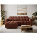 Corner sofa Efanito L, sleeping function, Jaffray 30, red, H105x288x200cm