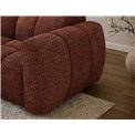 Corner sofa Efanito L, sleeping function, Jaffray 30, red, H105x288x200cm