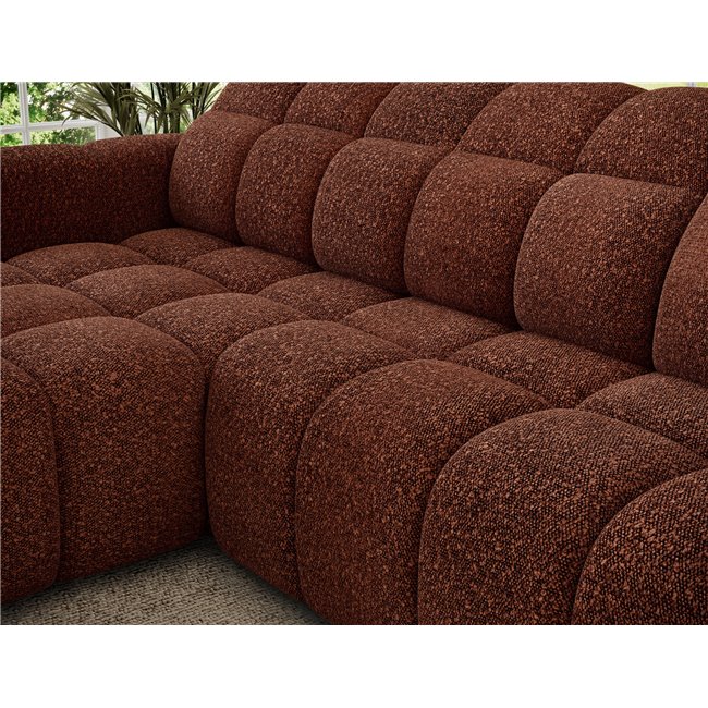 Corner sofa Efanito L, sleeping function, Jaffray 30, red, H105x288x200cm