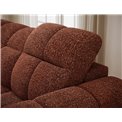Corner sofa Efanito L, sleeping function, Jaffray 30, red, H105x288x200cm