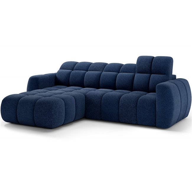 Corner sofa Efanito L, sleeping function, Paolli 40, blue, H105x288x200cm