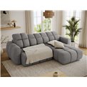 Corner sofa Efanito R, sleeping function, Coralline 03, grey, H105x288x200cm