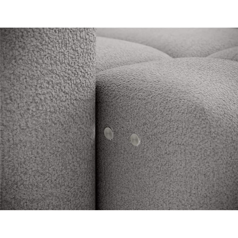 Corner sofa Efanito R, sleeping function, Royal 04, boucle, grey, H105x288x200cm