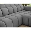 Corner sofa Efanito R, sleeping function, Royal 04, boucle, grey, H105x288x200cm