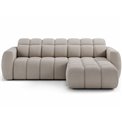 Corner sofa Efanito R, sleeping function, Royal 18, boucle, beige, H105x288x200cm