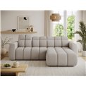 Corner sofa Efanito R, sleeping function, Royal 18, boucle, beige, H105x288x200cm