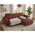 Corner sofa Efanito R, sleeping function, Jaffray 30, red, H105x288x200cm
