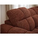 Corner sofa Efanito R, sleeping function, Jaffray 30, red, H105x288x200cm