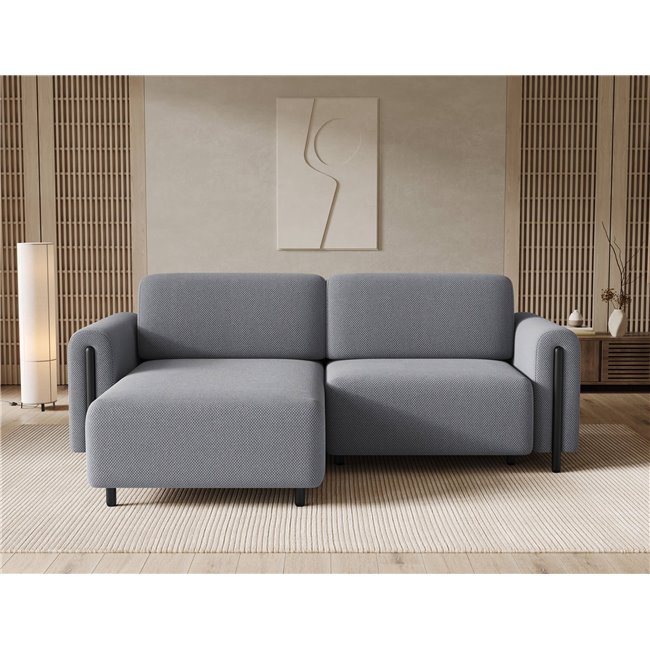 Corner sofa Elcossta L, sleeping function, Calmora 05, grey, H95x244x154cm