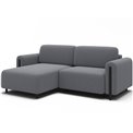 Corner sofa Elcossta L, sleeping function, Calmora 05, grey, H95x244x154cm