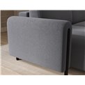 Corner sofa Elcossta L, sleeping function, Calmora 05, grey, H95x244x154cm