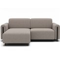 Corner sofa Elcossta L, sleeping function, Royal 18, boucle, beige, H95x244x154cm