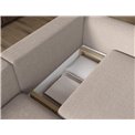 Corner sofa Elcossta L, sleeping function, Royal 18, boucle, beige, H95x244x154cm