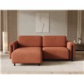 Corner sofa Elcossta L, sleeping function, Jaffray 30, brown, H95x244x154cm