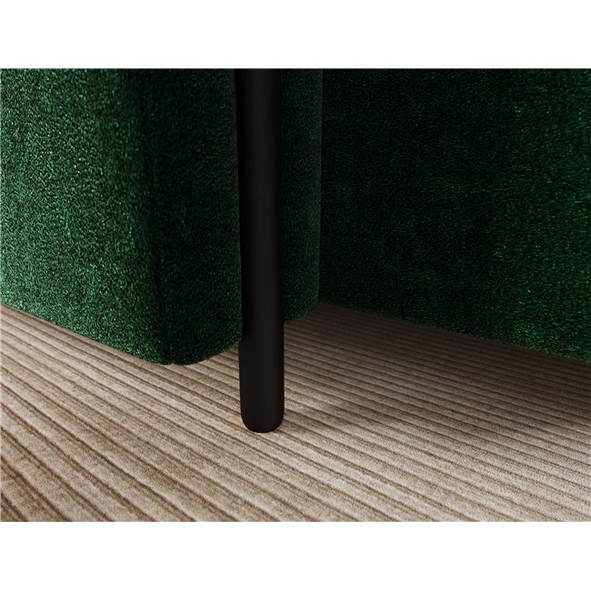 Corner sofa Elcossta L, sleeping function, Amore 35, boucle, dark green, H95x244x154cm