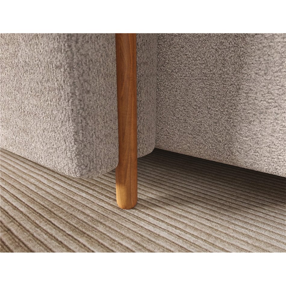 Corner sofa Elcossta L, sleeping function, Royal 18, boucle, beige, H95x244x154cm