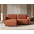 Corner sofa Elcossta L, sleeping function, Jaffray 30, brown, H95x244x154cm