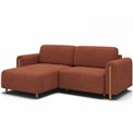 Corner sofa Elcossta L, sleeping function, Jaffray 30, brown, H95x244x154cm