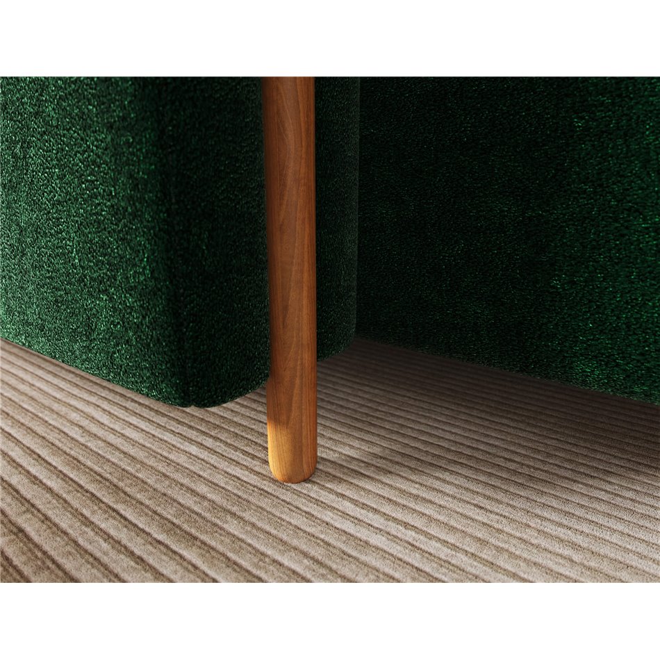 Corner sofa Elcossta L, sleeping function, Amore 35, boucle, dark green, H95x244x154cm