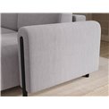 Corner sofa Elcossta R, sleeping function, Jarell 03, corduroy, grey, H95x244x154cm