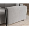 Corner sofa Elcossta R, sleeping function, Amore 04, boucle, grey, H95x244x154cm
