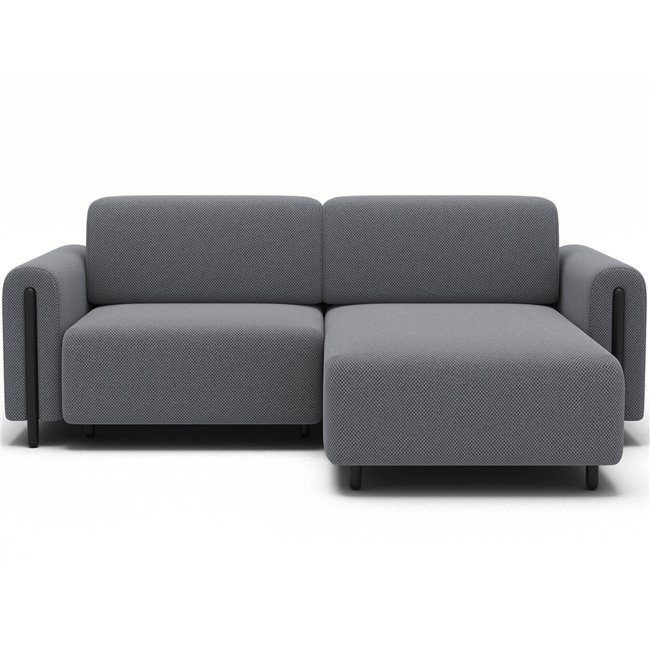 Corner sofa Elcossta R, sleeping function, Calmora 05, grey, H95x244x154cm