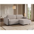 Corner sofa Elcossta R, sleeping function, Royal 18, boucle, beige, H95x244x154cm