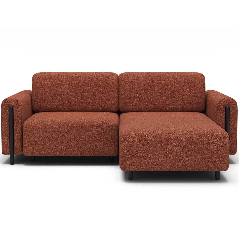 Corner sofa Elcossta R, sleeping function, Jaffray 30, brown, H95x244x154cm