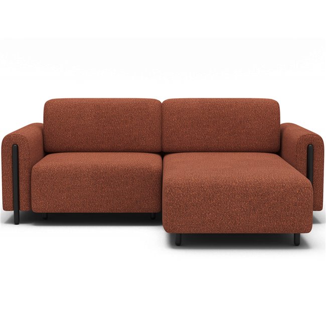 Corner sofa Elcossta R, sleeping function, Jaffray 30, brown, H95x244x154cm