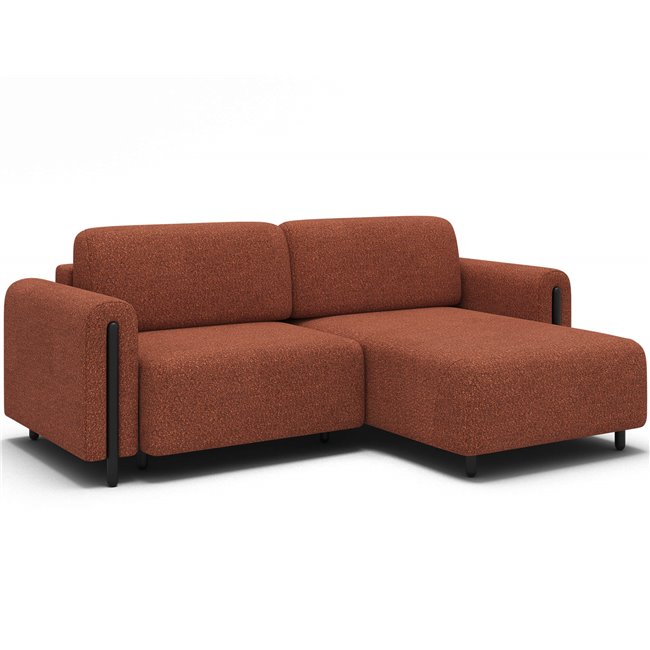 Corner sofa Elcossta R, sleeping function, Jaffray 30, brown, H95x244x154cm