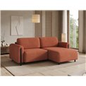 Corner sofa Elcossta R, sleeping function, Jaffray 30, brown, H95x244x154cm