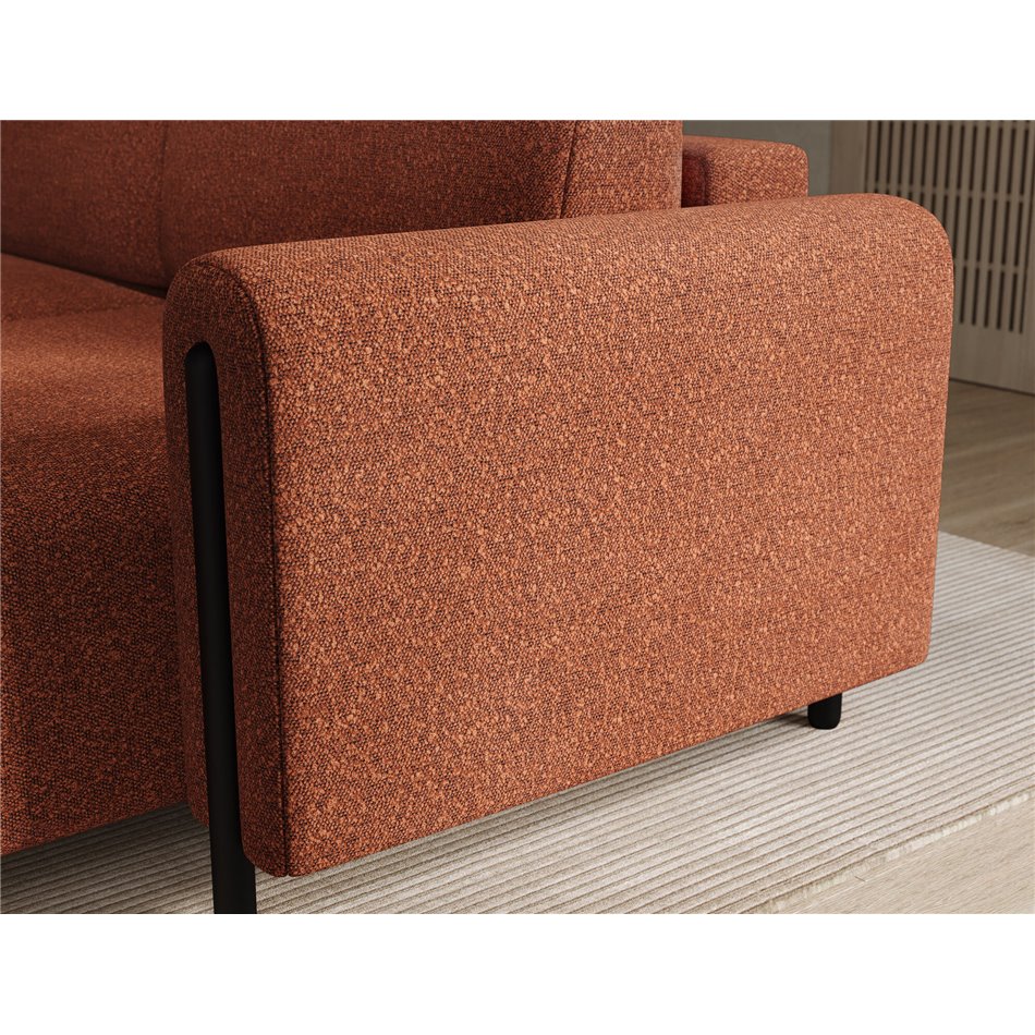 Corner sofa Elcossta R, sleeping function, Jaffray 30, brown, H95x244x154cm