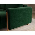 Corner sofa Elcossta R, sleeping function, Amore 35, boucle, dark green, H95x244x154cm