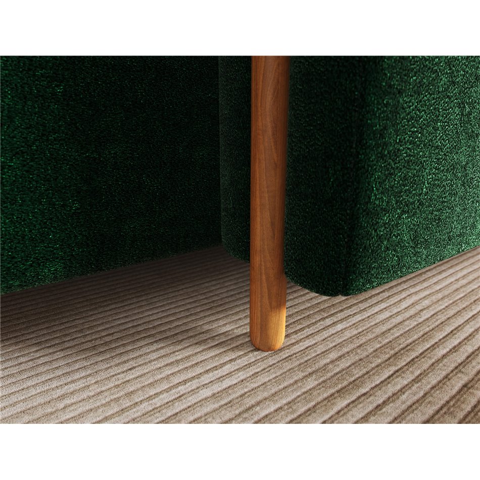 Corner sofa Elcossta R, sleeping function, Amore 35, boucle, dark green, H95x244x154cm