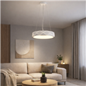 Pendant lamp Rully white, H18-110cm, D50cm, LED 28.8W, 3000K, 2300lm