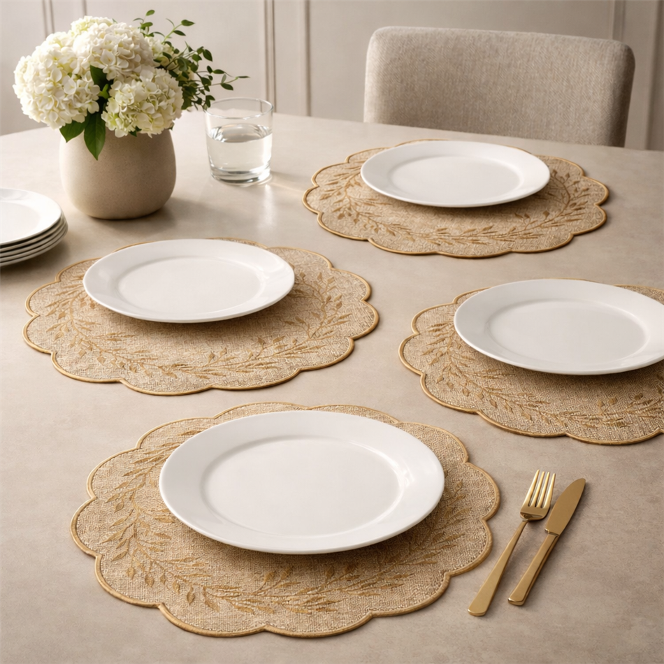 Placemat Paderno 2, brown, D38cm