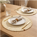 Placemat Padermino, beige, D38cm