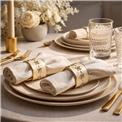 Napkin ring Palencija set of 4 pcs., H3.5cm, D4cm