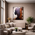 Canva Lady in black II, 90x120x4cm