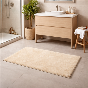 Bath mat Laura, beige, 67x110cm