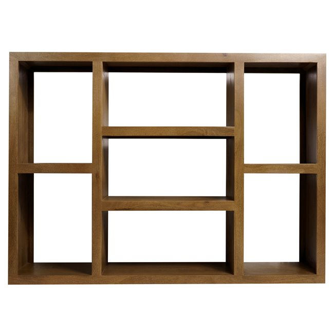 Bookshelf Saganta, mango wood, H95x130x30cm
