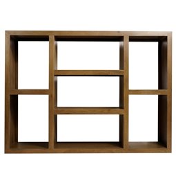 Bookshelf Saganta, mango wood, H95x130x30cm