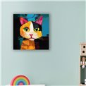 Canva Kitty, 40x40cm