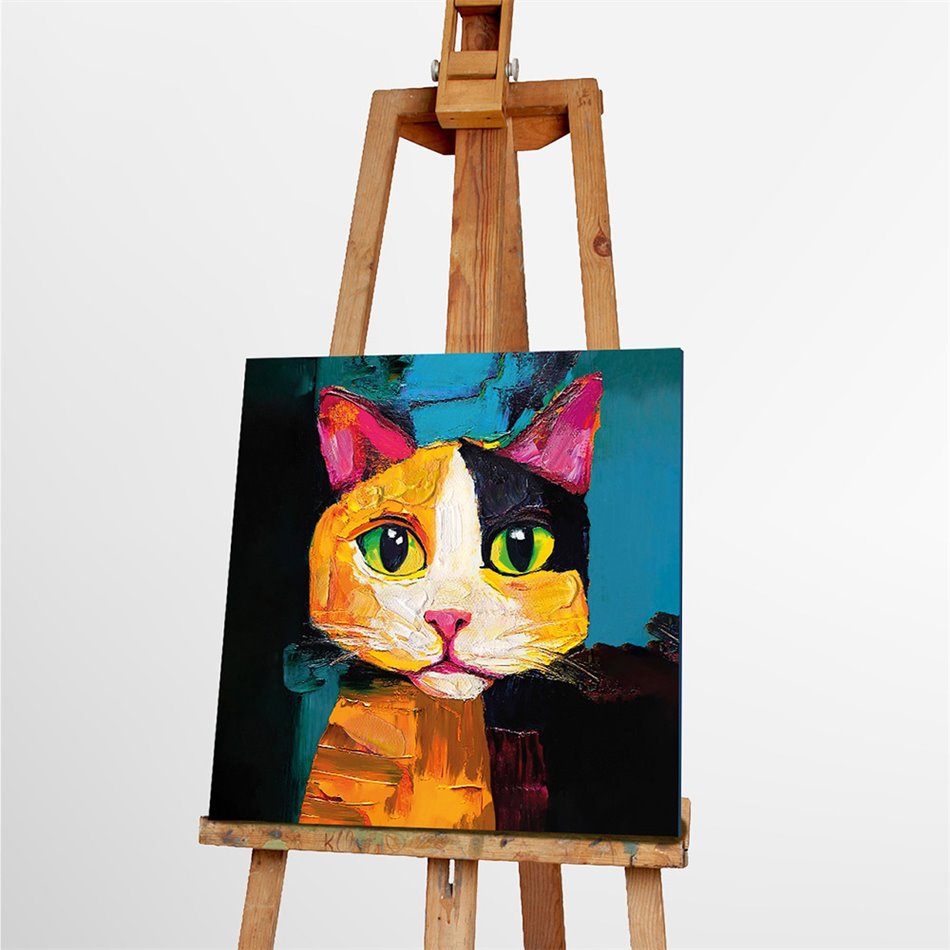 Canva Kitty, 40x40cm