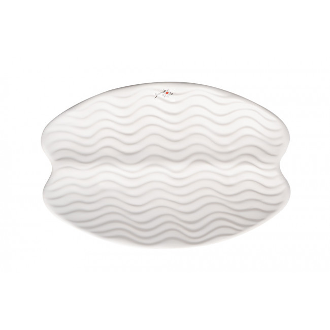 Decorative Plate ORGANIC, white, 26x20x4cm
