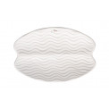 Decorative Plate ORGANIC, white, 26x20x4cm