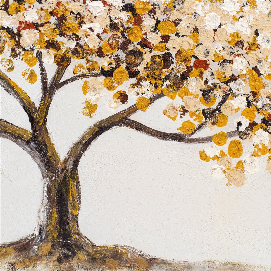 Oil paiting Flowering Tree, 150x50cm