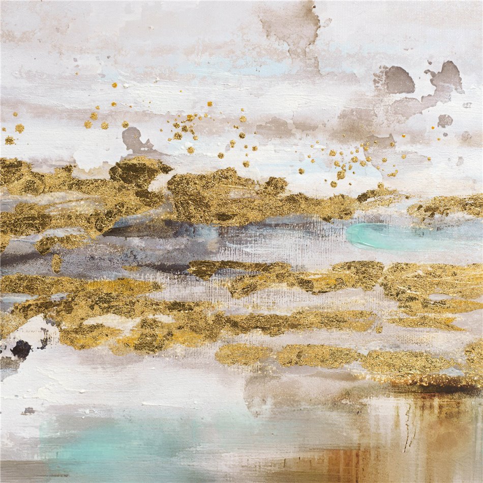 Oil paiting Golden Powder III, 75x100cm