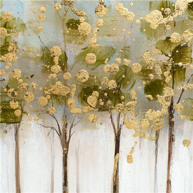 Oil paiting Golden Trees, 120x60cm