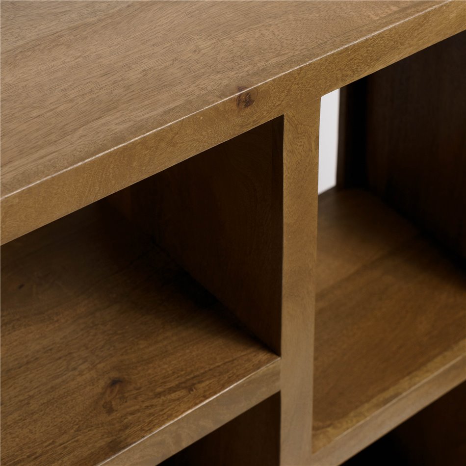 Bookshelf Saganta, mango wood, H95x130x30cm